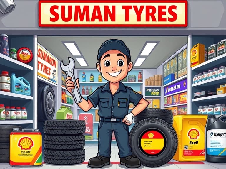 Suman Tyres Gandhinagar Mascot